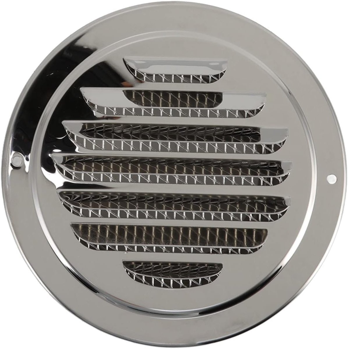 SnelShoppen - Ronde Luchtventilatie Deksel 150mm - 304 RVS Ventilatierooster met Vliegenraam - Ideaal voor Keuken, Badkamer, Slaapkamer en Kantoor