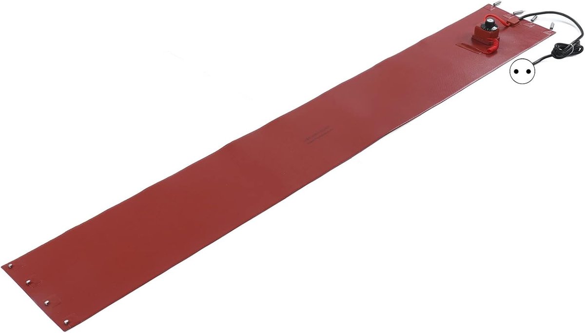 SnelShoppen - Silicone Verwarmingsband voor Vaten, 2000 W, 220 V, Met Thermostaat 30-150 °C, Voor Industrieel Gebruik, 250 x 1740 mm