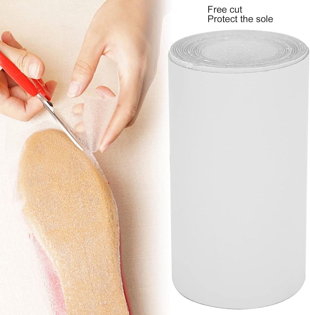 Sole Protector,Self Adhesive Shoe Sole for High Heels,Sneakers,Stilettos,Boots,Clear Non-slip Shoes Bottom Protector - ShopVlot
