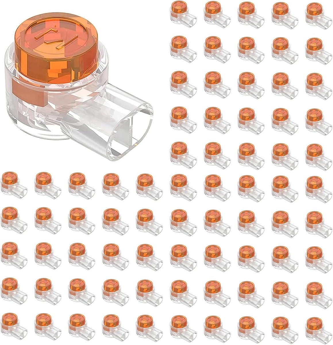 Telefoon kabelconnector set 120 stuks - K1 connectoren - milieuvriendelijk materiaal - veilig en hoogwaardig - ShopVlot