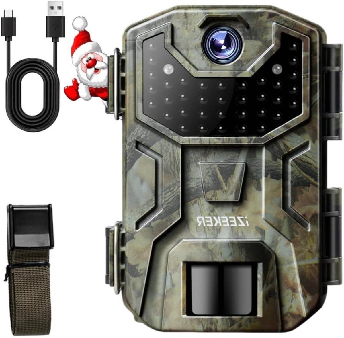 Wildcamera HD - Nachtcamera Fauna - Dieren Observeren - Onzichtbaar IR Licht - 2K 36MP - Meerkleurig