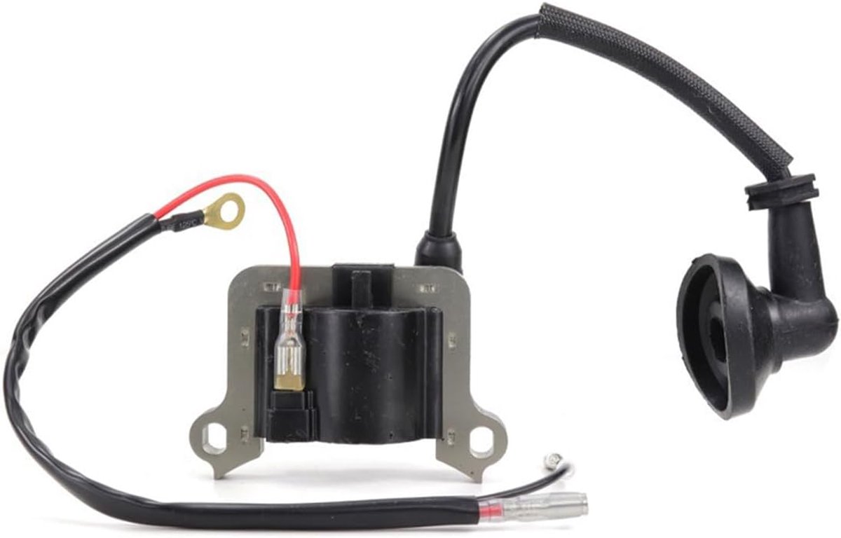 SnelShoppen - Vervangingsontsteking voor Trimmer 43CC 52CC - Hoogwaardige Ontsteking Coils voor Grasmaaier Motor - Duurzaam Staal en ABS - Perfecte Pa