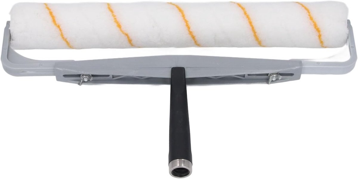 SnelShoppen - Grote Verfroller 45cm voor Muurverf, Muur Tool, Verf Benodigdheden, Herbruikbare Verfroller met Afneembare Einddop, Snelle Dekking voor