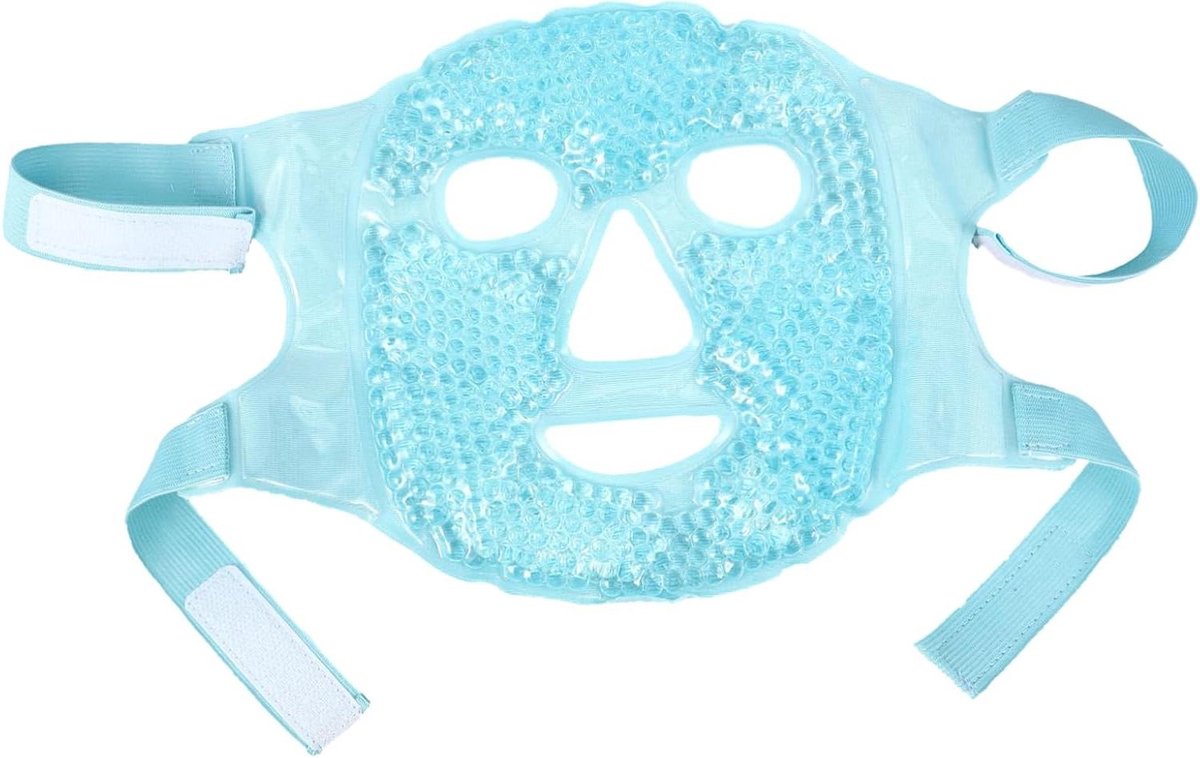 Gezichtsmasker - Gelmasker Warmtekoud - Stressverlichting - Volledig Gezicht - 31 x 20 cm - Paars