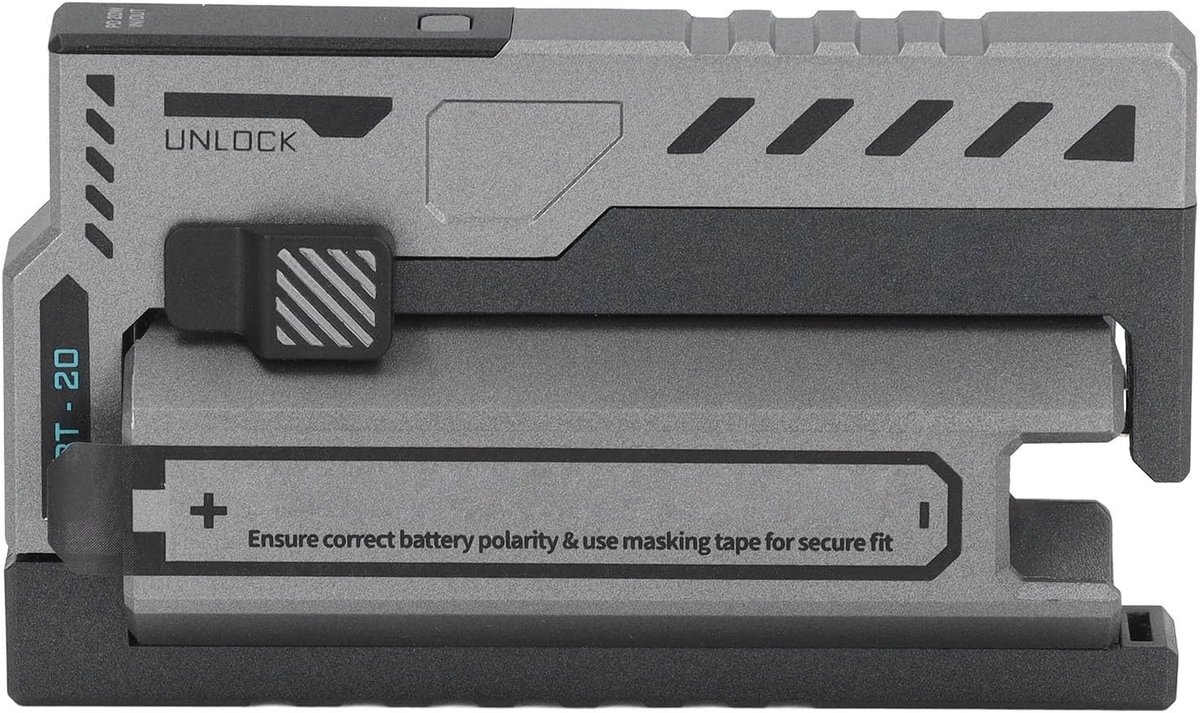 SnelShoppen - Draagbare Powerbank Batterij Oplader, 2-in-1 Herbruikbare Slimme Oplader 20700 Lithium Batterij Oplader Vervangbare Batterij Oplaadcase
