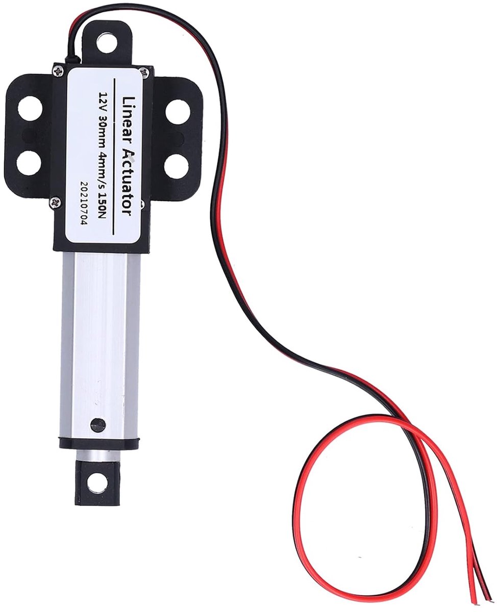 SnelShoppen - Mini Elektrische Lineaire Actuator 12V DC Micro-Lineaire Actuator 30 mm Slag Krachtige Beweging Actuator Voor Ventilator Bladen, Kasten,