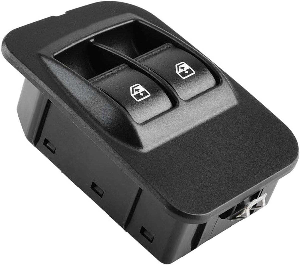 SnelShoppen - Elektrische Raam Schakelaar met Frame Voor Automatische Vervanging Geschikt voor Bipper 735461275, Nemo, Fiorino, Bipper Tepee
