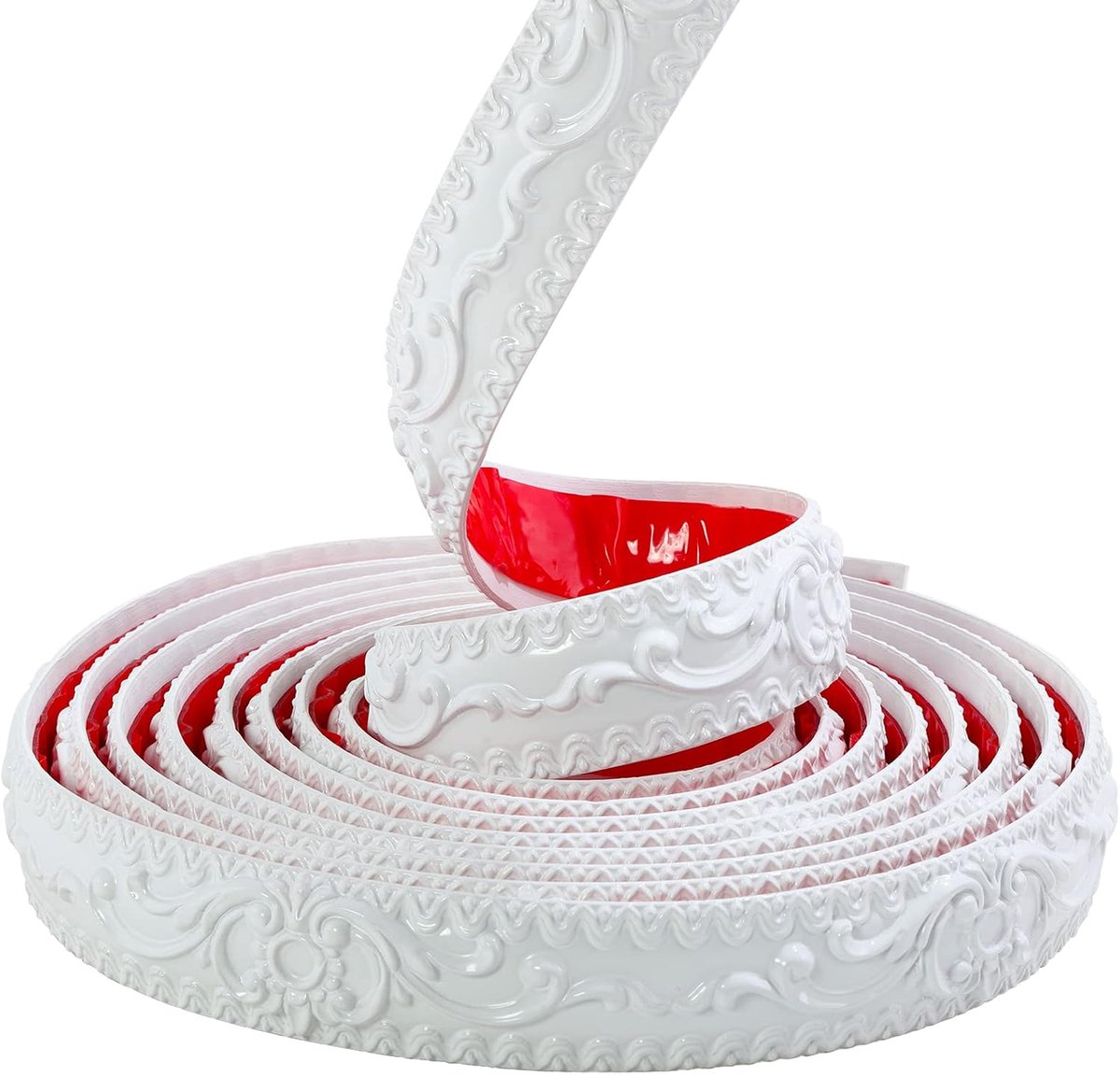 SnelShoppen - Flexibele Wandafwerking, Zelfklevende Decoratieve Strip voor Meubel, Spiegel, Wandrand, Thuisdecoratie, 5 x 36 mm, Eenvoudig te Installe