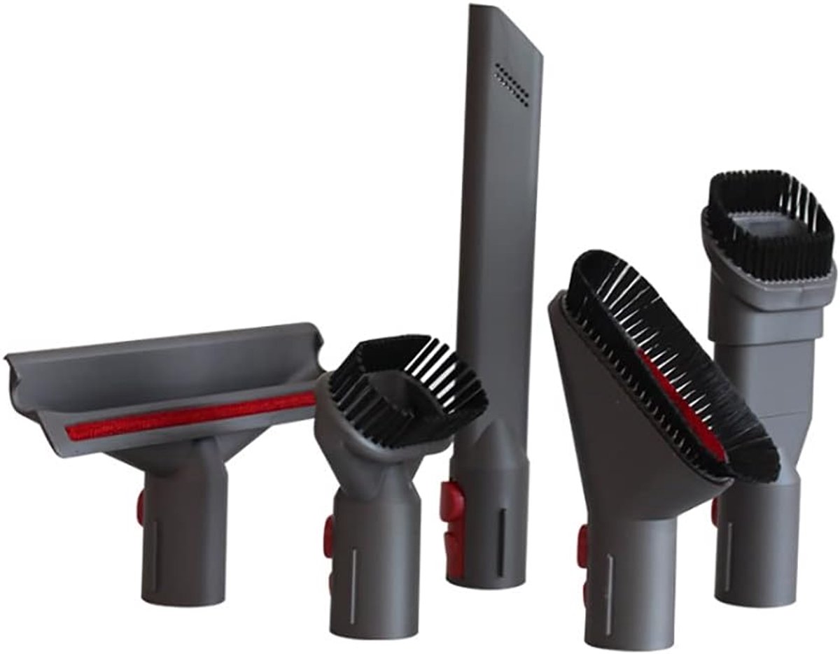 SnelShoppen - Accessoire Gereedschapset voor Draadloze Stofzuiger V7 V8 V10 V11 - 5 in 1 Schoonmaakset voor Thuis en Auto - Inclusief Kierenzuiger, Ri
