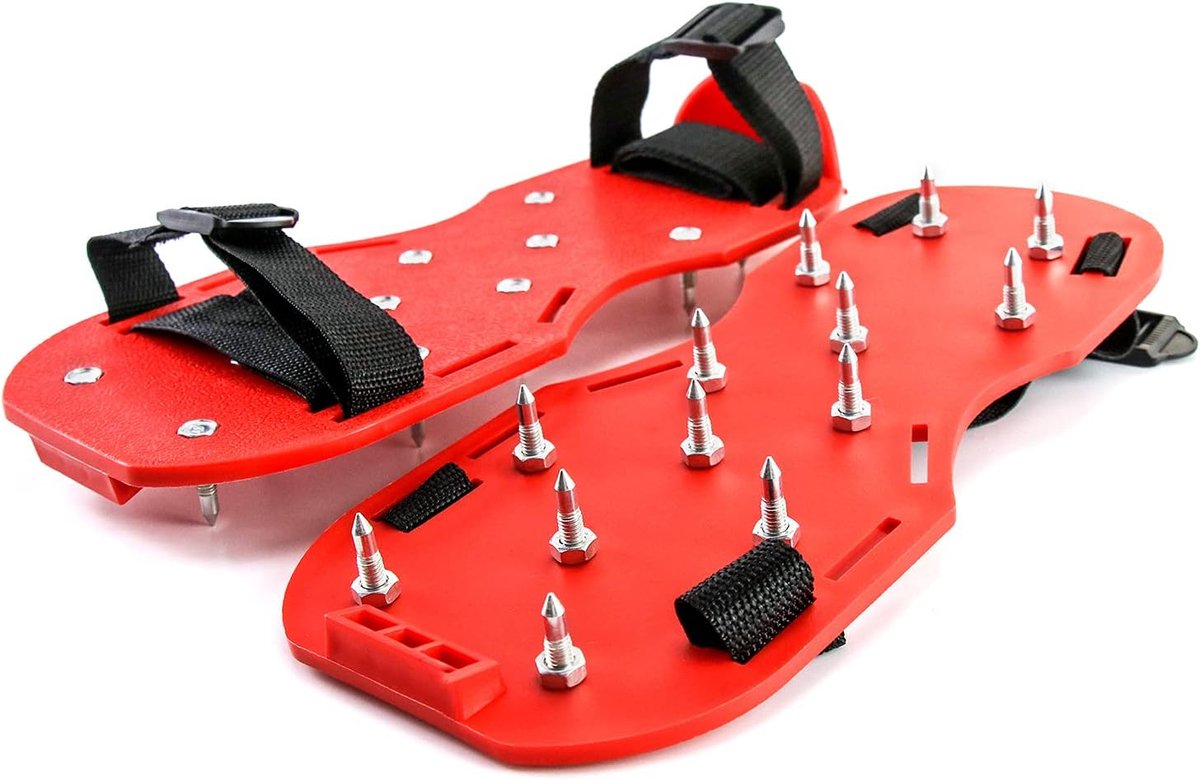 Nailed Shoes 1 Paar - 25mm Spikes - Rood - Perfect voor Epoxy Vloeren - SnelShoppen