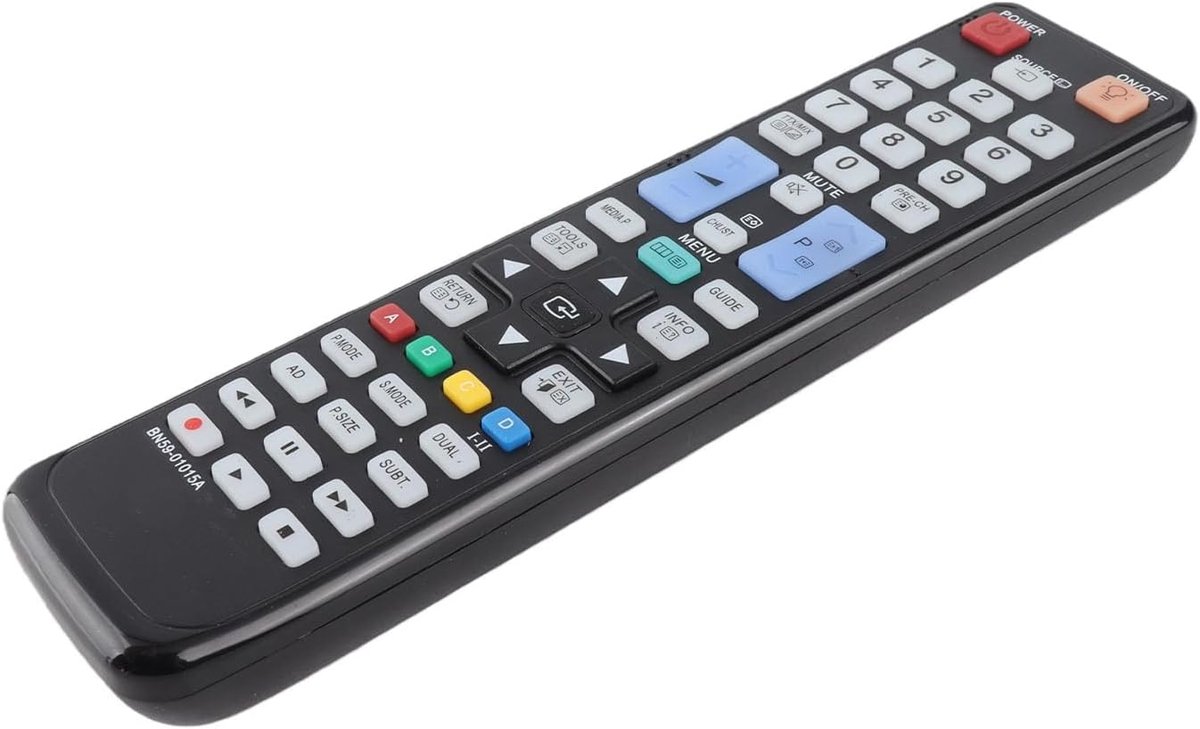 SnelShoppen - Vervangende Smart TV Afstandsbediening voor BN59-01015A, Extra Bereik, Stabiele Prestaties, Kunststof, Zwart, Geschikt voor Digitale Tel