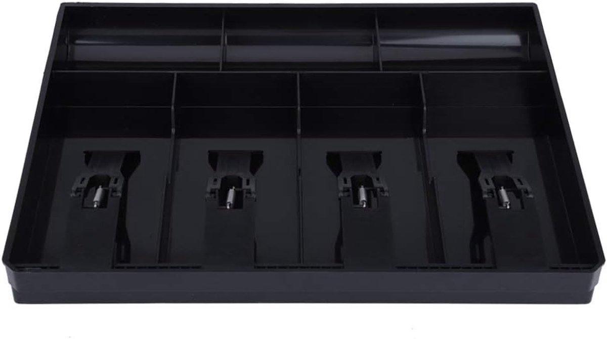 SnelShoppen - Kasse Geldlade - Vervangbare Cash Tray voor Kassasysteem - 7 Compartimenten met Plastic Clips - Ideaal voor Organisatie van Geld en Munt
