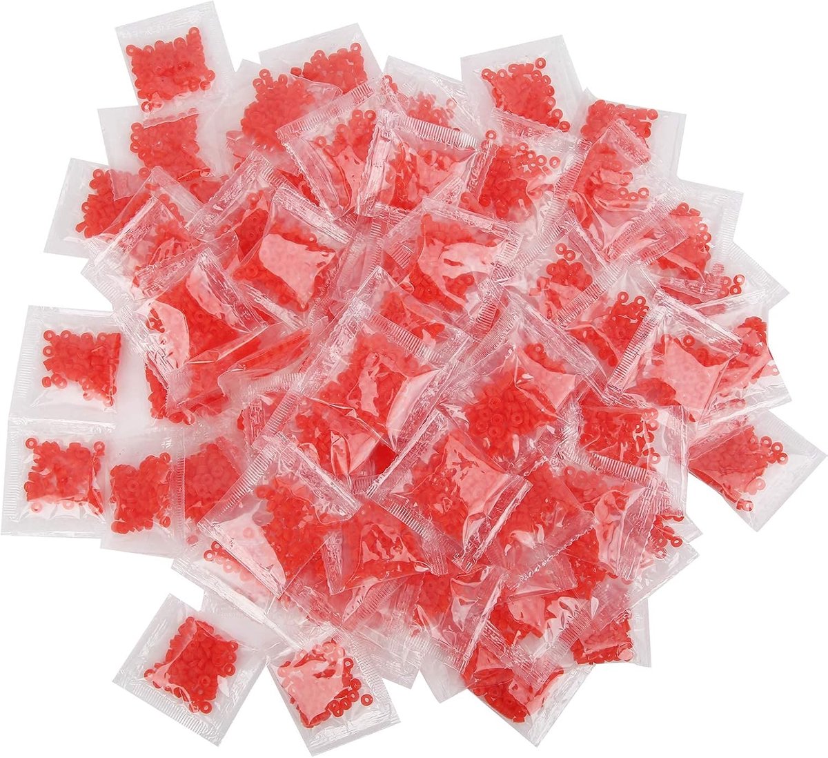 SnelShoppen - 100 Stuks Rubber Ringen voor Pellets Bait Bands - Duurzaam, Sterk, Geschikt voor Karpervisserij - Haar Rigs en Haken - 4 x 2mm