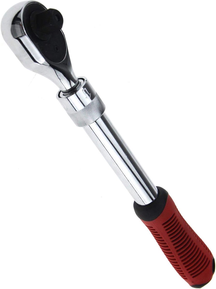 SnelShoppen - 1/2" Aandrijving Telescopische Steeksleutel Ratelsleutel met Snelle Ontgrendeling - 72 Tanden, 30.5 cm tot 44.5 cm Verlengbaar - Perfect