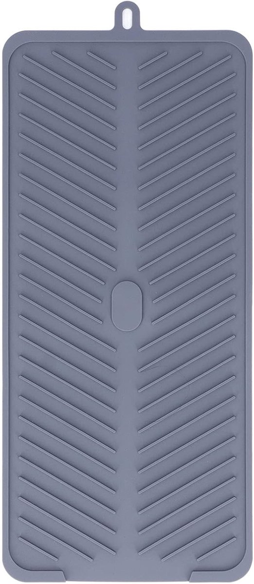 Drogen Mat Hittebestendig 230°C - Siliconen Drogen Mat - Keuken Afvoerpad - Antimorsen - 44 cm x 20 cm - Grijs