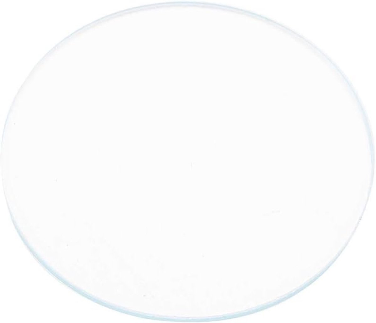 SnelShoppen - 5PCS Horlogeglas Vervanging, Plat Horloge Glas, Kristalhelder, Kras- en Corrosiebestendig, Bevelrand, 38mm, Perfect voor Horlogewinkel R