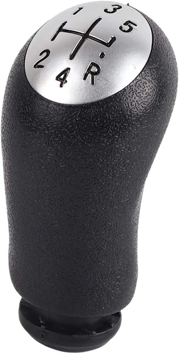 SnelShoppen - 5 Versnellingspookknop Bal Hoofd Ergonomisch Ontwerp PU Leer en Acryl Waterdicht en Corrosiebestendig voor Renault Clio III Megane II Sc