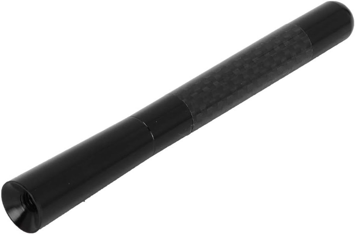 SnelShoppen - 4.7 inch Universele Auto Daken Antenne Decoratie voor Mini Cooper S JCW R55 R56 R57 R60 - 12cm Aluminium Carbon Antenne - Mooi en Gemakk