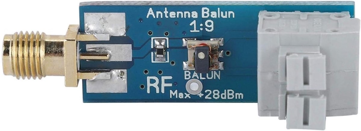 SnelShoppen - Balun One Nine 1:9 HF Antenne Volledig Geassembleerd Lage Invoerverlies Compacte HF Antenne voor Ham It Up SMA Uitgang 45x18x18mm