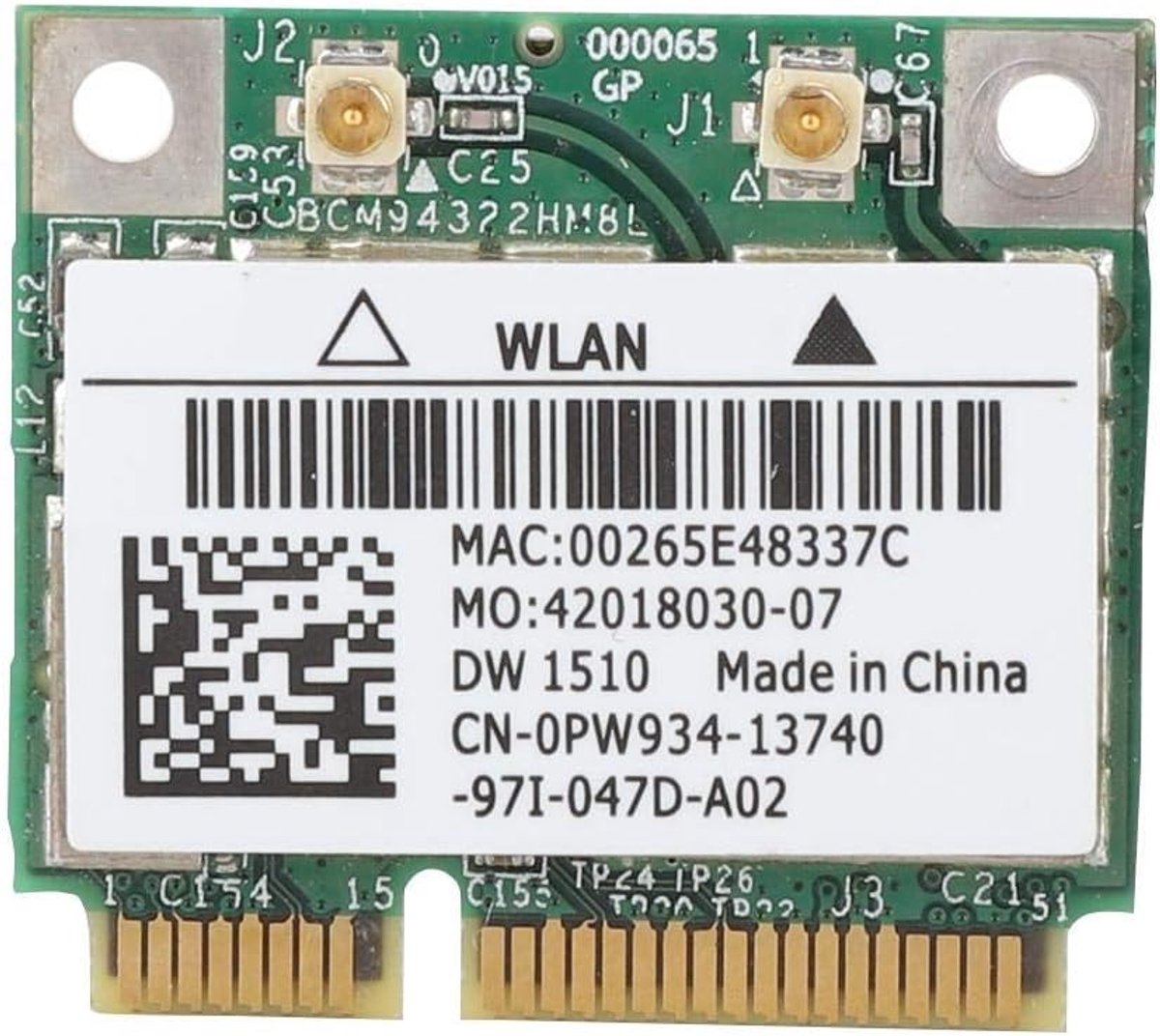 SnelShoppen - DW1510 Dual Band 300Mbps PCI-E Wifi Netwerkkaart voor E4200 E5500 E4300 M2400 M6400 - Geschikt voor Windows en Linux
