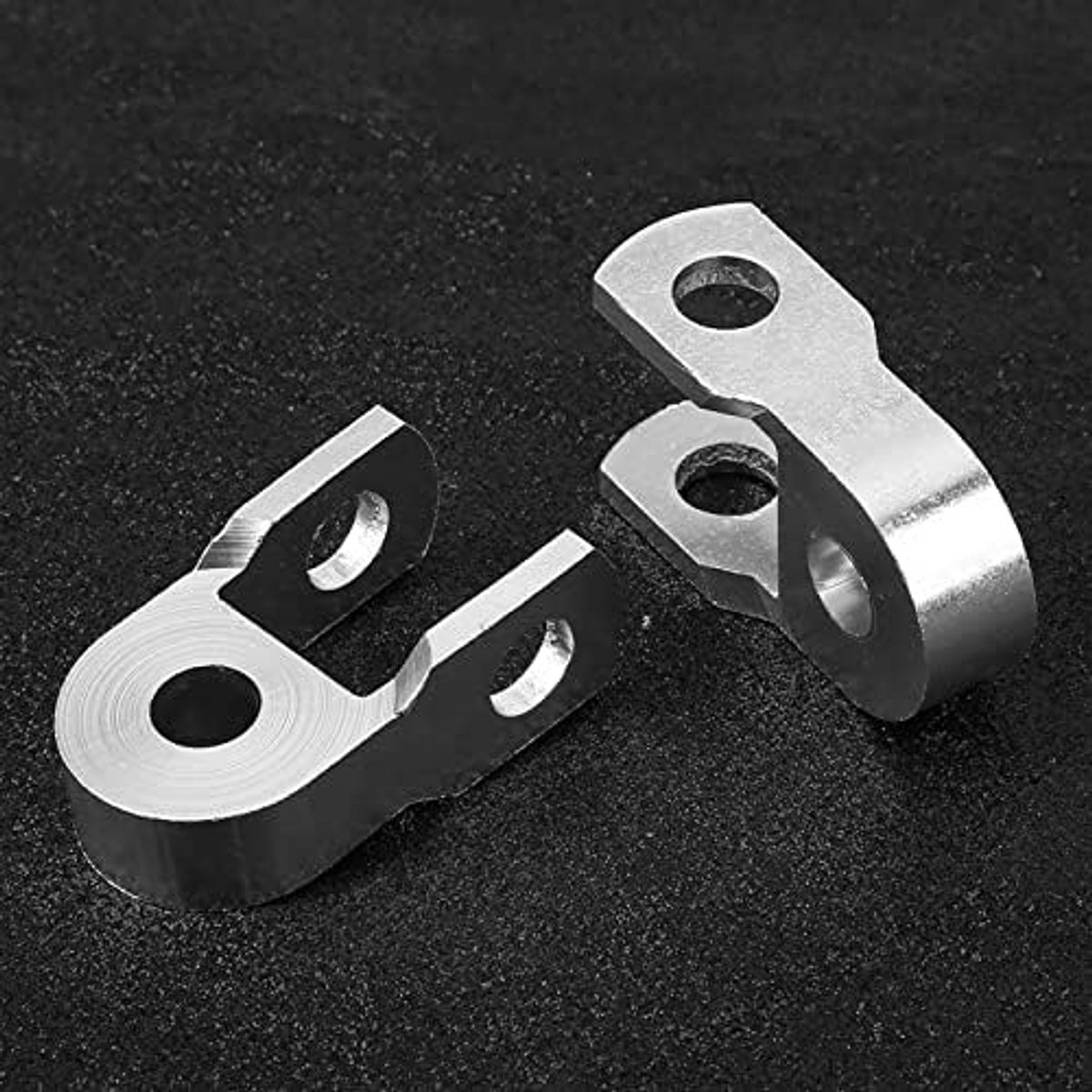 SnelShoppen - Motorcycle Shock Absorbers | 2 stuks Universele Motor Shock Absorber Riser Hoogte Verhoging Zilver met Schroef - Hoogwaardige Aluminium