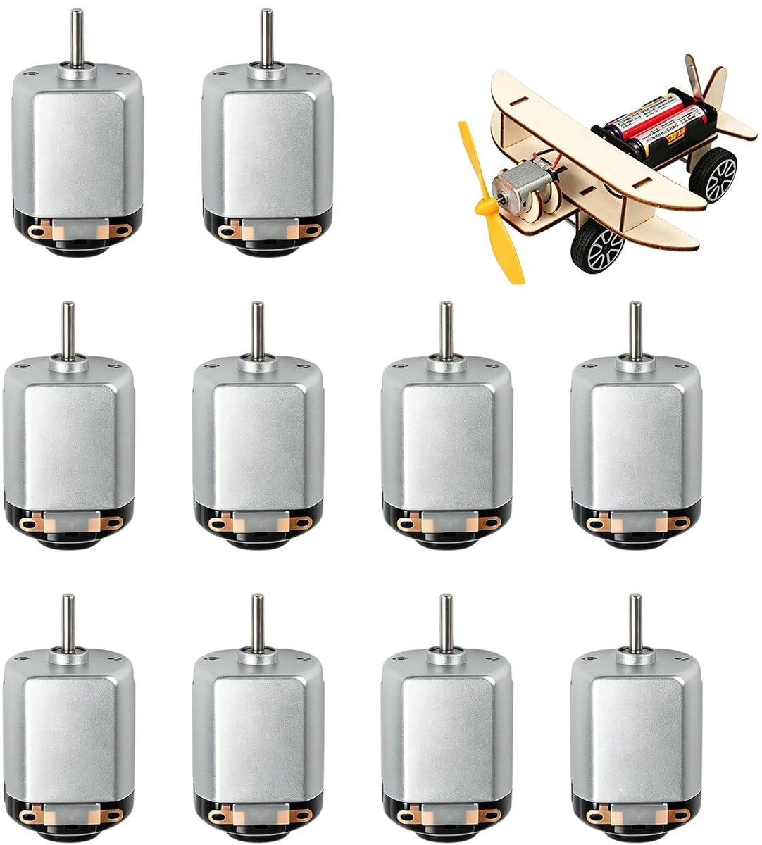 Krachtige Mini Motoren voor DIY Projecten, 1.5V-6V, 23.000 RPM, Geschikt voor Speelgoedauto's en Robots