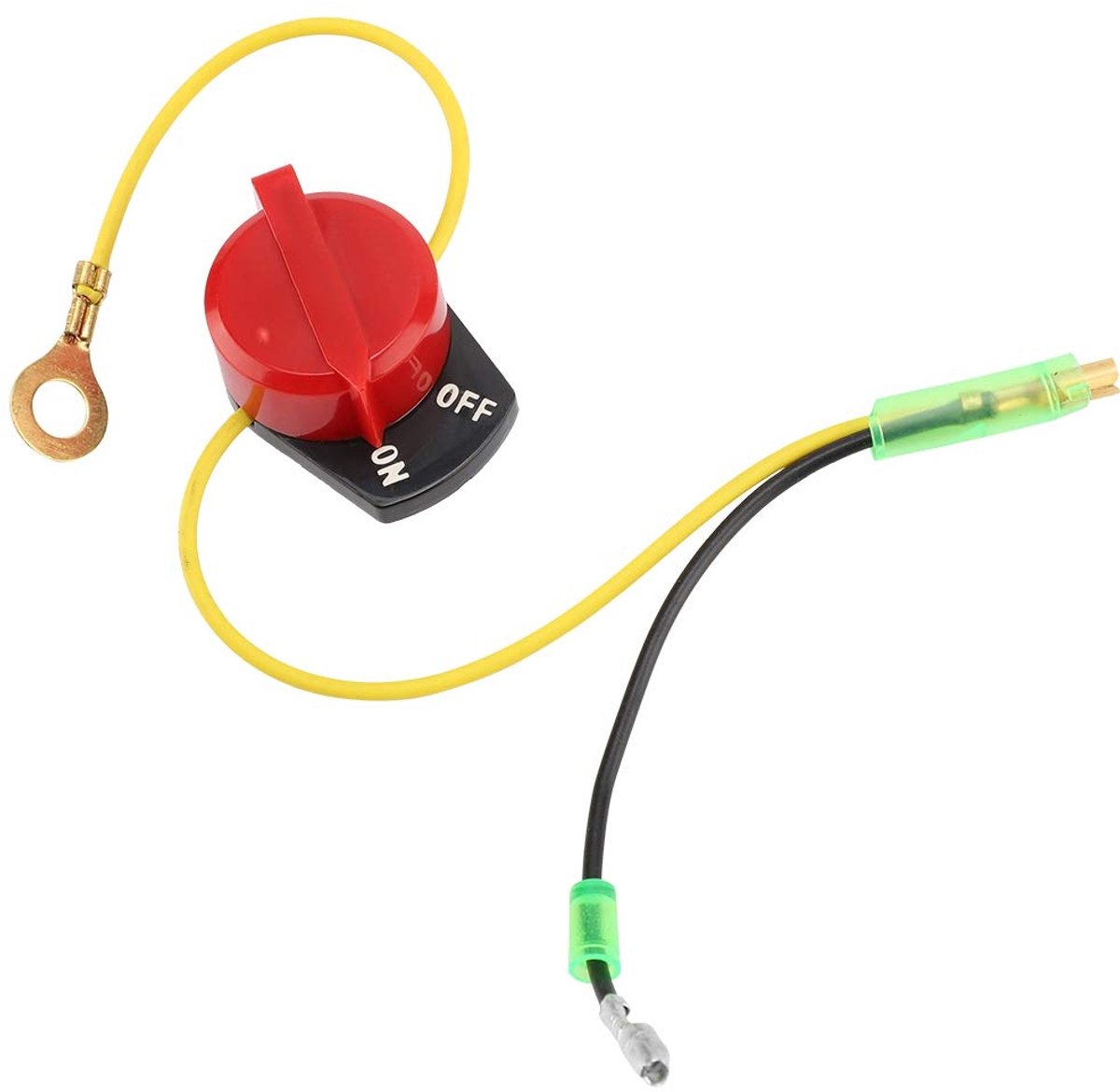 SnelShoppen - Stopknop Aan Uit Schakelaar voor Buitenboordmotor met Metalen Behuizing - Start Stop Functie voor ATV, Dirtbike, Grasmaaier, Tuin, Werkp