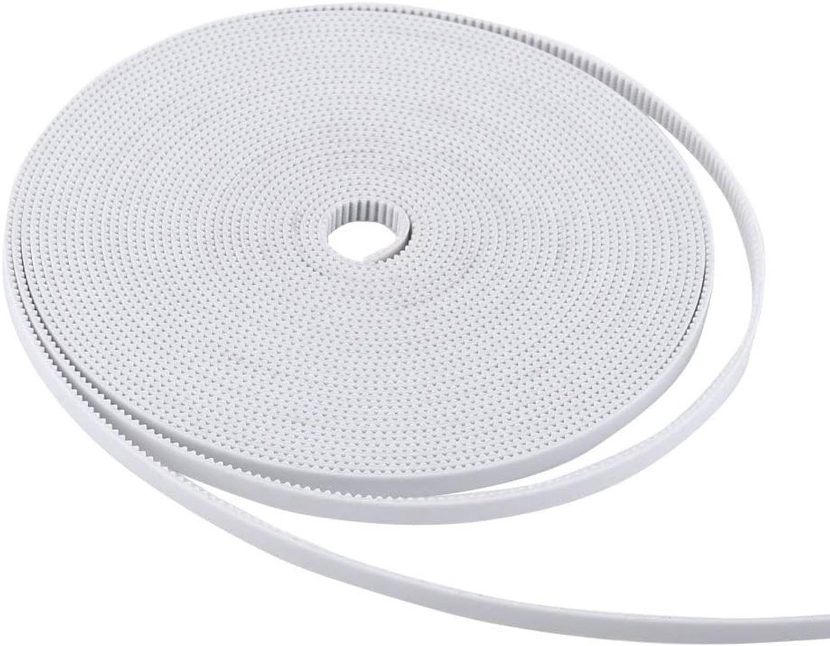 SnelShoppen - 10m 6mm Timingriem GT2 met Stalen Kern voor 3D Printer - Duurzaam PU Materiaal - Hoge Precisie, Laag Geluid, Geschikt voor 3D Printen en