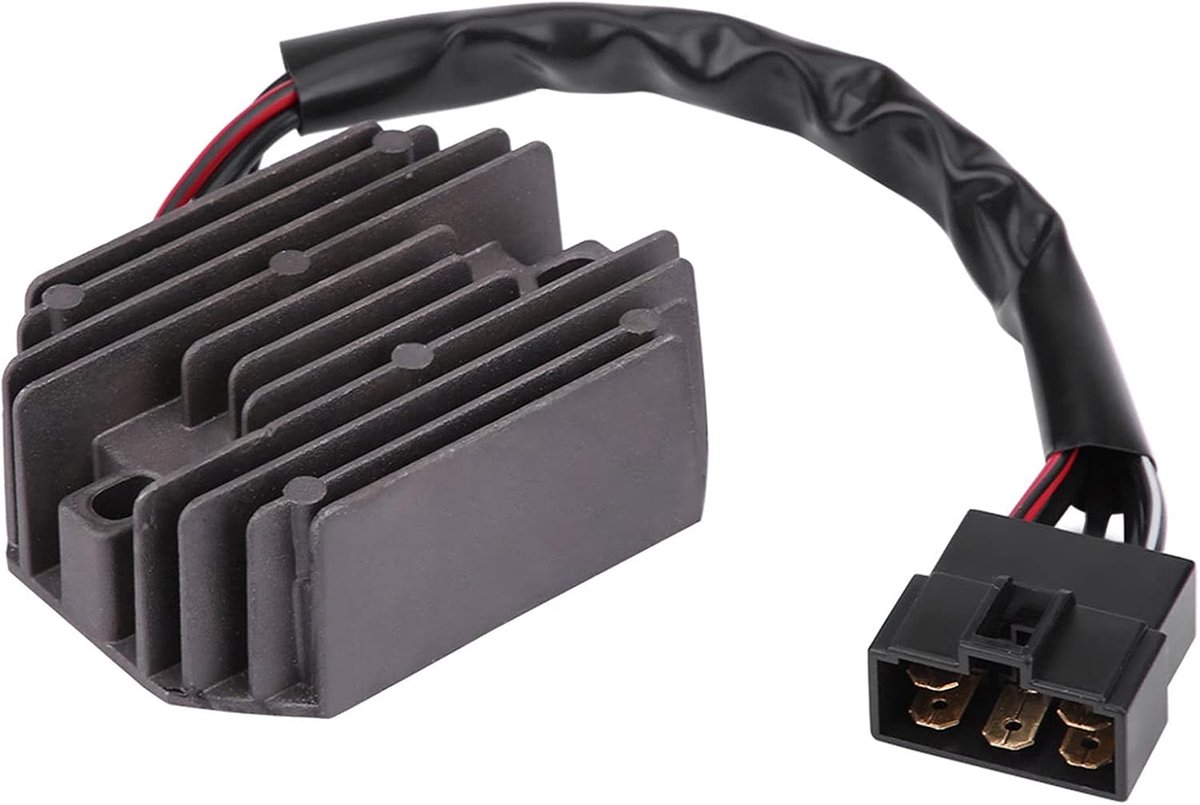 SnelShoppen - Spanningsregelaar voor Suzuki Burgman AN250 99-02 AN400 98-02 | Voorkomt Accu Overladen, Verbeterde Laadcapaciteit, Koelvinnen, Lange Le
