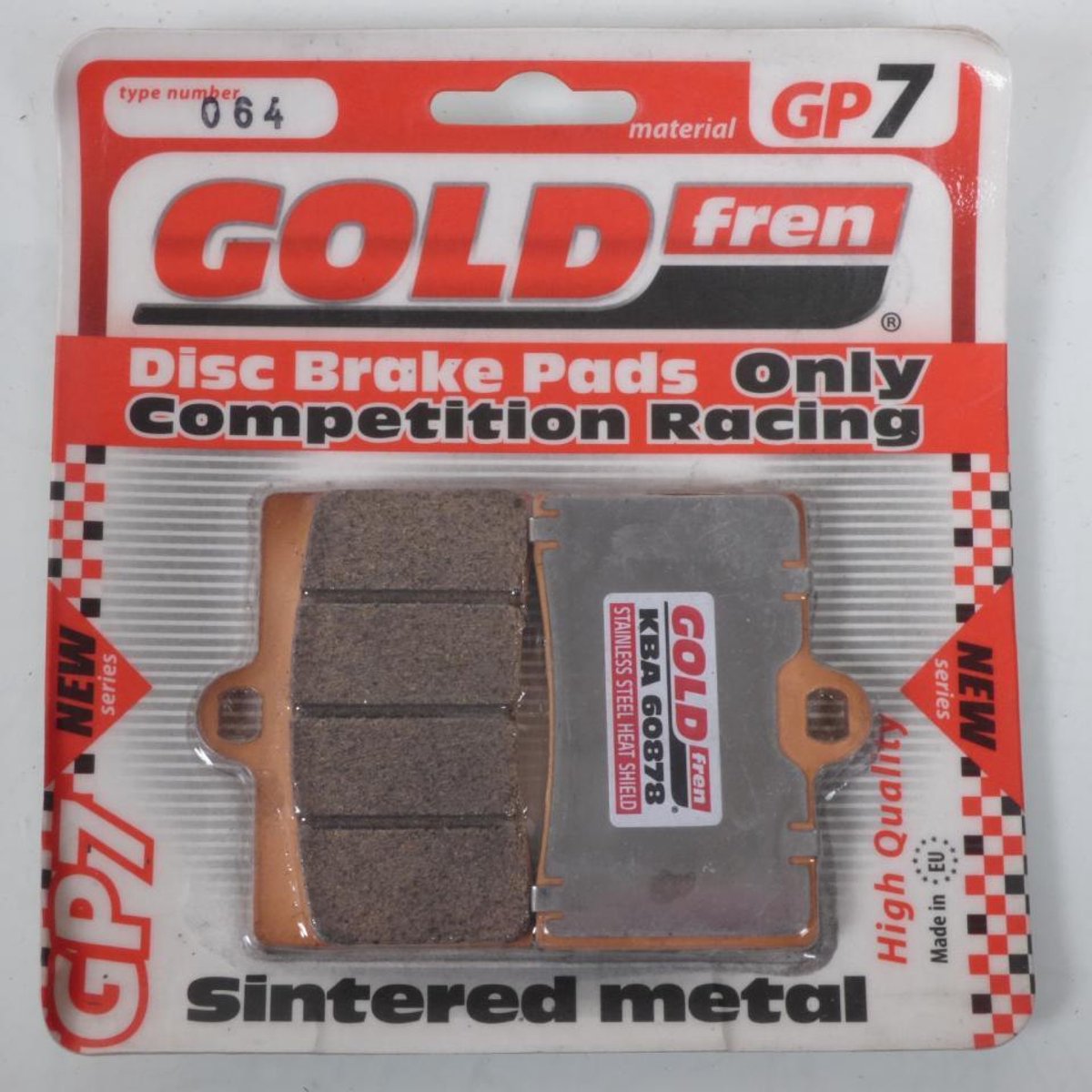 Plaquette de frein Gold Fren pour Moto Laverda 750 Formula 1998 à 2002 AVG / AVD Neuf