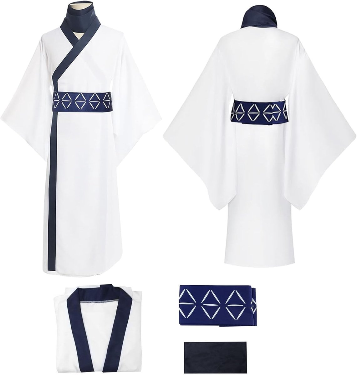 Ryomen Sukuna Anime Cosplay Kostuum met Ceintuur voor Carnaval, Halloween, Rollenspel en Podiumoptredens - Maat L