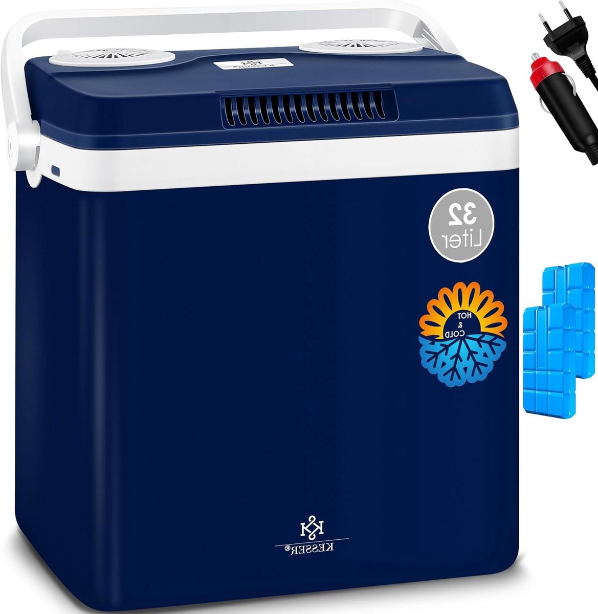 Thermo-elektrische koelbox - Mini koelkast - Dranken koelen - Koelt en verwarmt - 32 liter - Antraciet