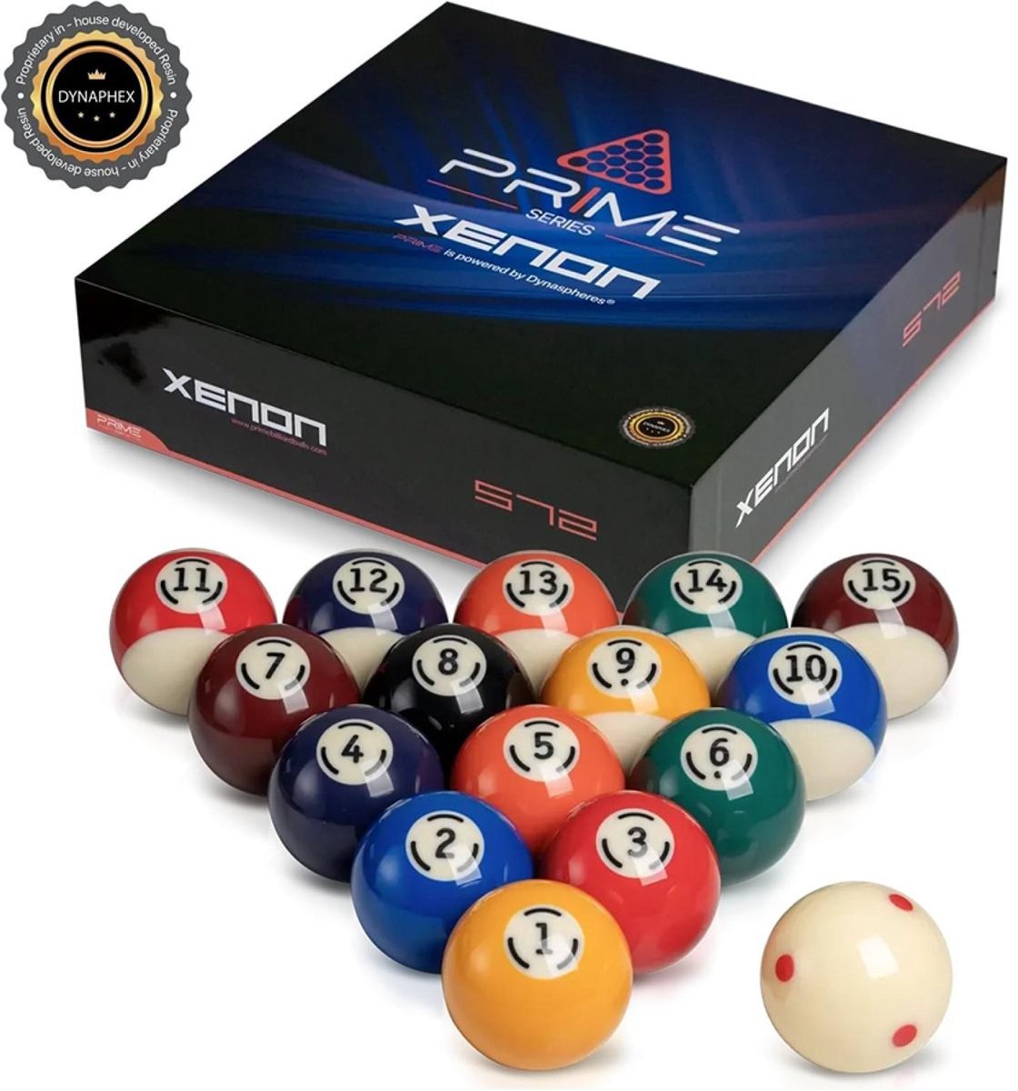DynaSpheres Pool ballen - Prime Xenon - 57,2mm