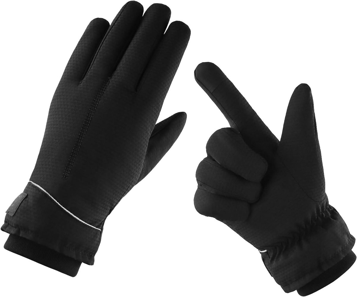 SnelShoppen - Dames Winterhandschoenen, Waterdichte Touchscreen Handschoenen, Warme Ski Handschoenen met Elastische Manchet, Winddichte Thermo Handsch