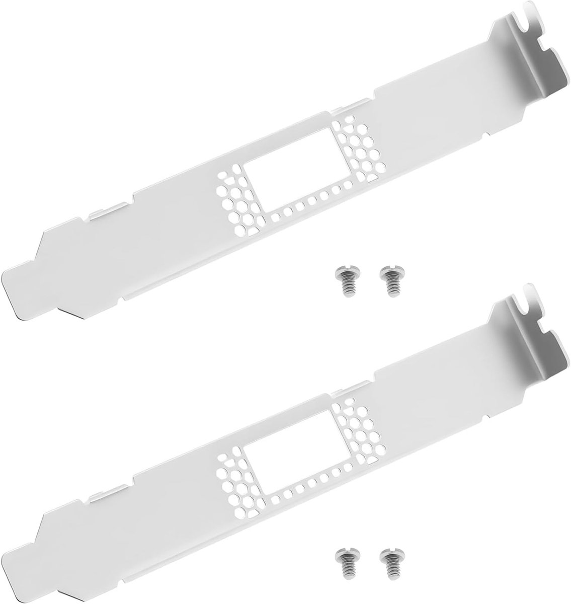 SnelShoppen - 2 Stuks Volledige Beugel 120.5x18mm NIC Beugel Geschikt voor ConnectX-4 Netwerkkaart, Vervangingsbeugel, Verbeterde Stabiliteit, Volledi