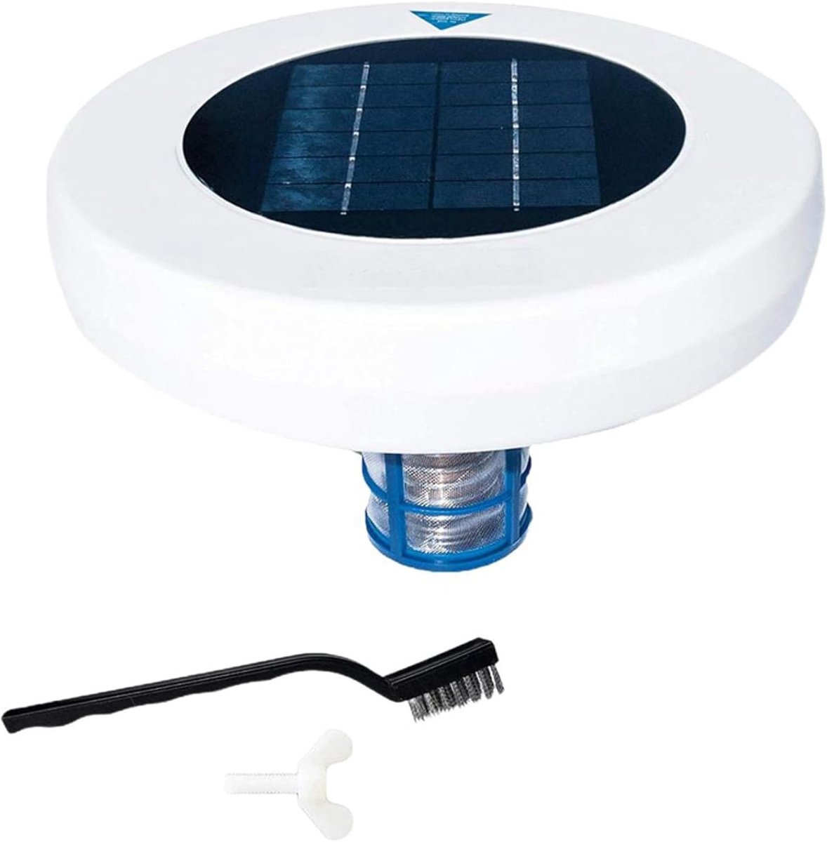 SnelShoppen - Solar Zwembad Ionisator Pool Cleaner voor Boven Grond Zwembaden, Koper Ionisator, Vermindert Chlorine tot 80%, Duurzaam en Milieuvriende