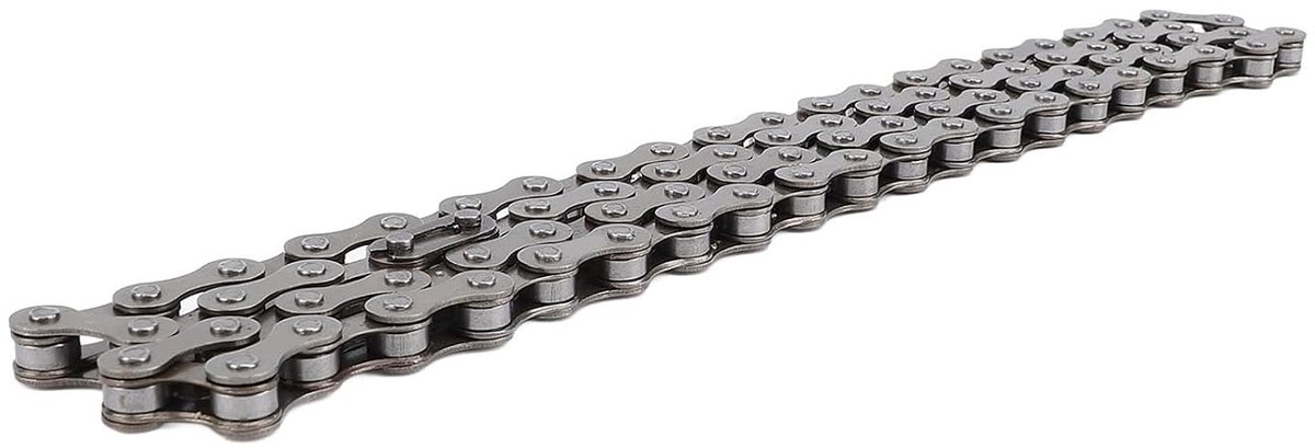 SnelShoppen - 410 Type Fiets Ketting 80 Schakels Zware Staal IJzer Vervangingsketting voor Fietswiel Aandrijving Buiten Fietsen