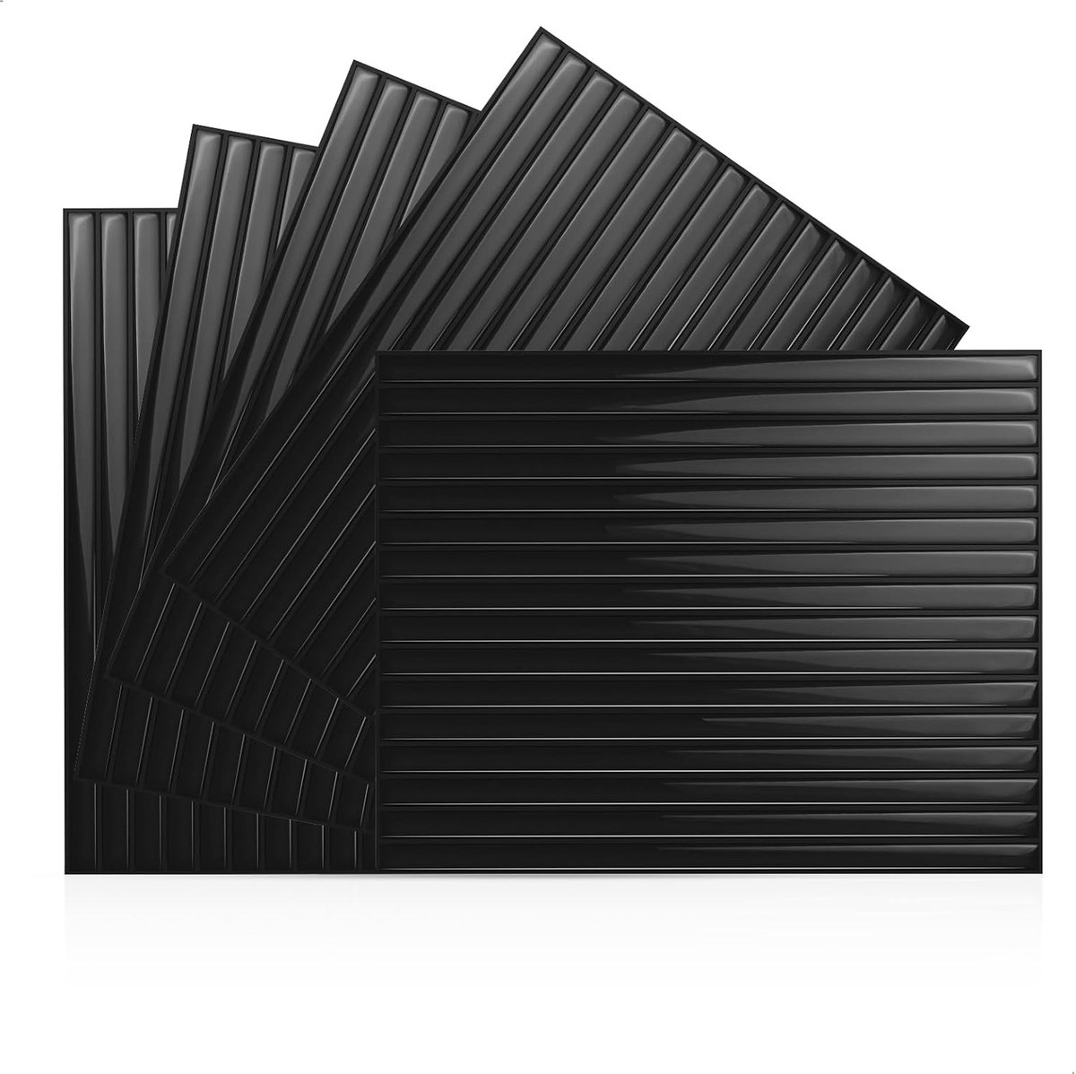3D Wall Panels, Decorative Wall Panels, PVC Tiles, Wall Adhesive, 5 Pieces, Long Wall Stickers, Water and Oil - ShopVlot