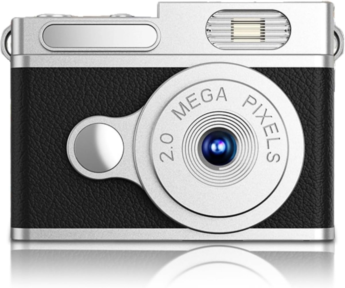 SnelShoppen - Denash Compact Sleutelhanger Camera met Groothoeklens, 1080P HD Beeld, Kleurenscherm, Draagbare Thumb Camera voor Feest, Levensregistrat