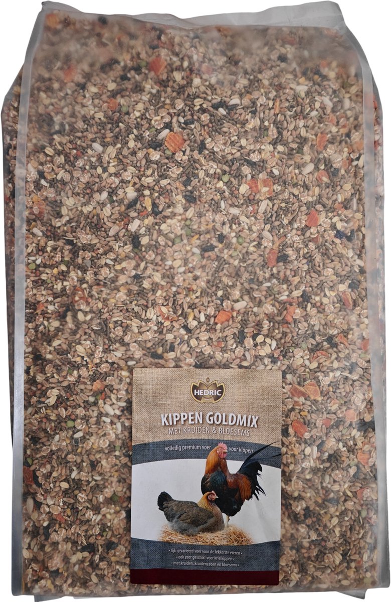 Hedric Kippen Goldmix Kruiden & Bloesems - 10kg - met kruiden en bloemen - Kippenvoer