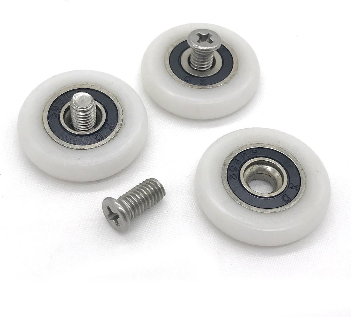 8 x shower door wheels, roller wheels, 25 mm. - ShopVlot