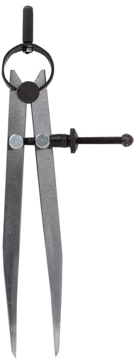 SnelShoppen - 6 Inch Verstelbare Vergrendelbare Stalen Divider Wing Leer Compas voor Houtbewerking, Metaalbewerking en Technisch Tekenwerk