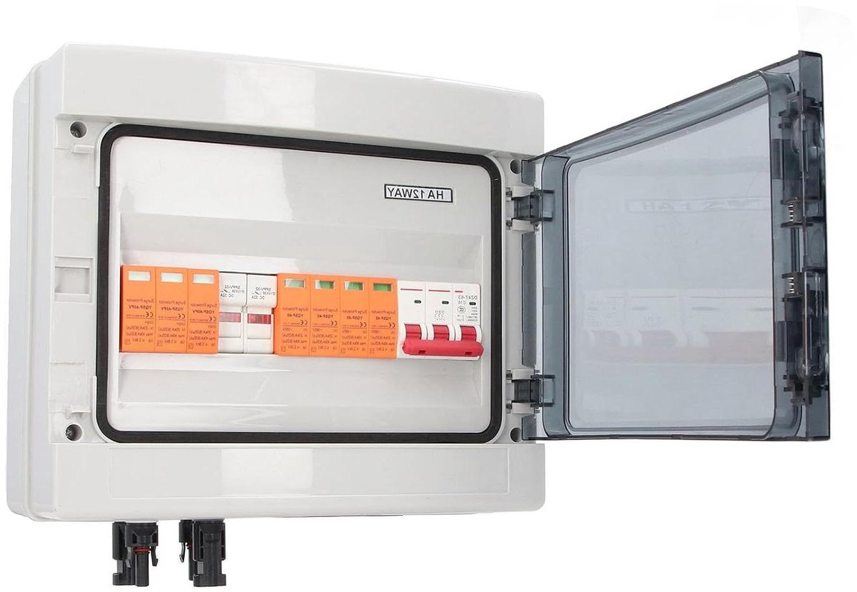 PV Solar Combiner Box - Zonne-energie Verdeeldoos - Zonne-energie Beheer - IP65 IK10 Bescherming - DC1000V 40KA - Grijs