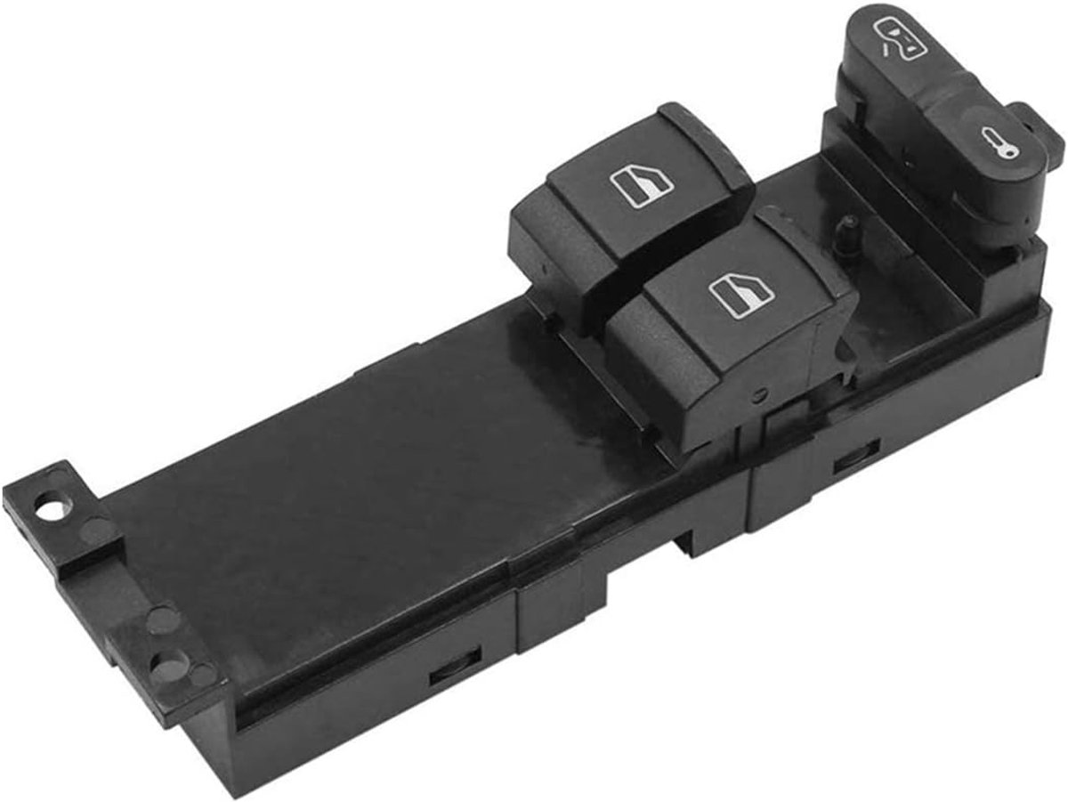 SnelShoppen - Elektrische Raam Schakelaar 1J3959857 Compatibel voor Skoda Fabia Octavia - VW Golf MK4, Hoogwaardige Kwaliteit, OEM Standaard, Betrouwb