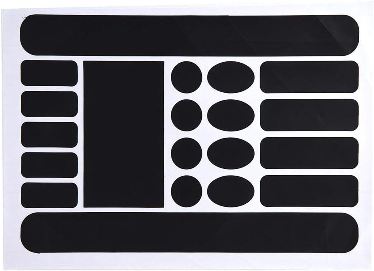 SnelShoppen - Fiets Kettingbeschermingsset - 20 Stuks Stijlvolle Fietsstickers voor Frame en Kettingstay - Bescherming tegen Kettingwrijving - DIY Dec