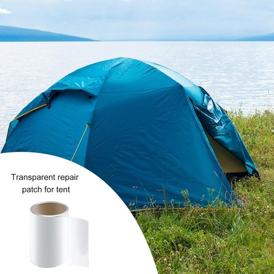 Reparatieset Opblaasbaar - Plakset Zwembad - Lekkages Dichten - Waterdicht TPU Materiaal - 1m x 7cm - Doorzichtig — afbeelding 2