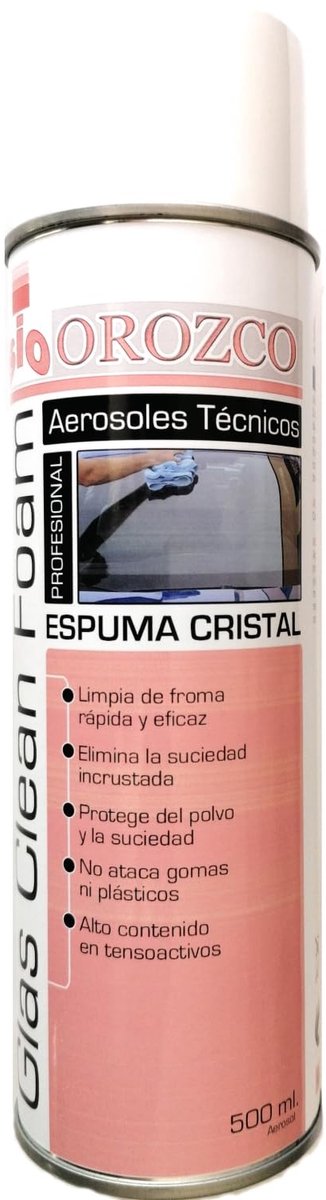 SnelShoppen - SIO Glasreiniger Schuim Spray 500ml - Streeploze Ruitenreiniger voor Auto, Huishouden en Professioneel Gebruik - Verwijdert Vet, Vingera