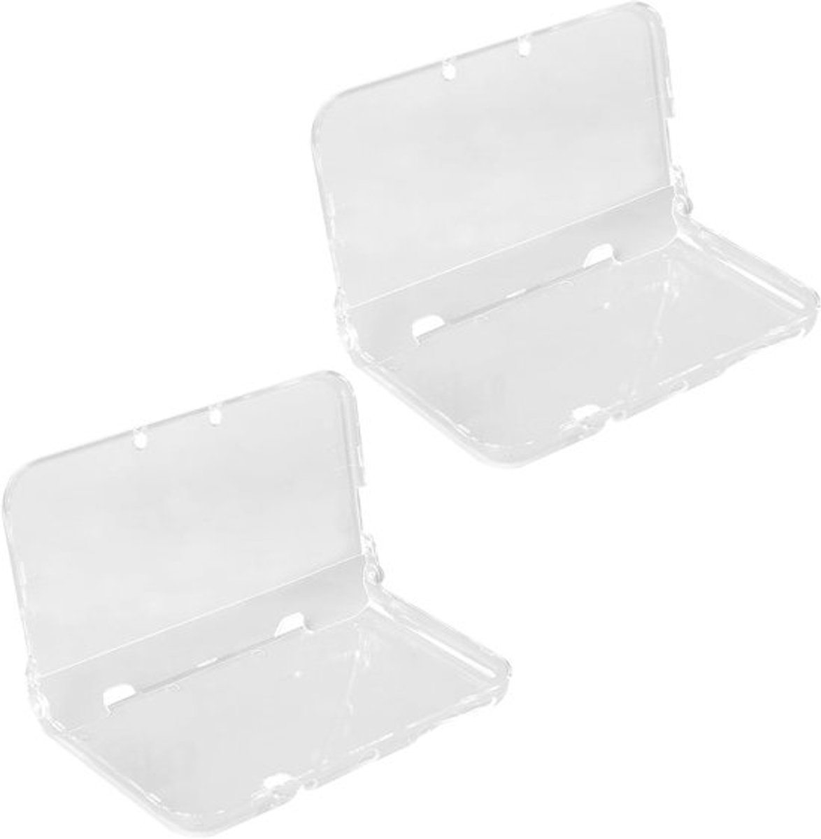 Transparante kristallen hardcase voor New Nintendo 3DS XL/LL, lichtgewicht beschermhoes voor toetsenbord, touchscreen en aansluitingen, duurzaam en stijlvol