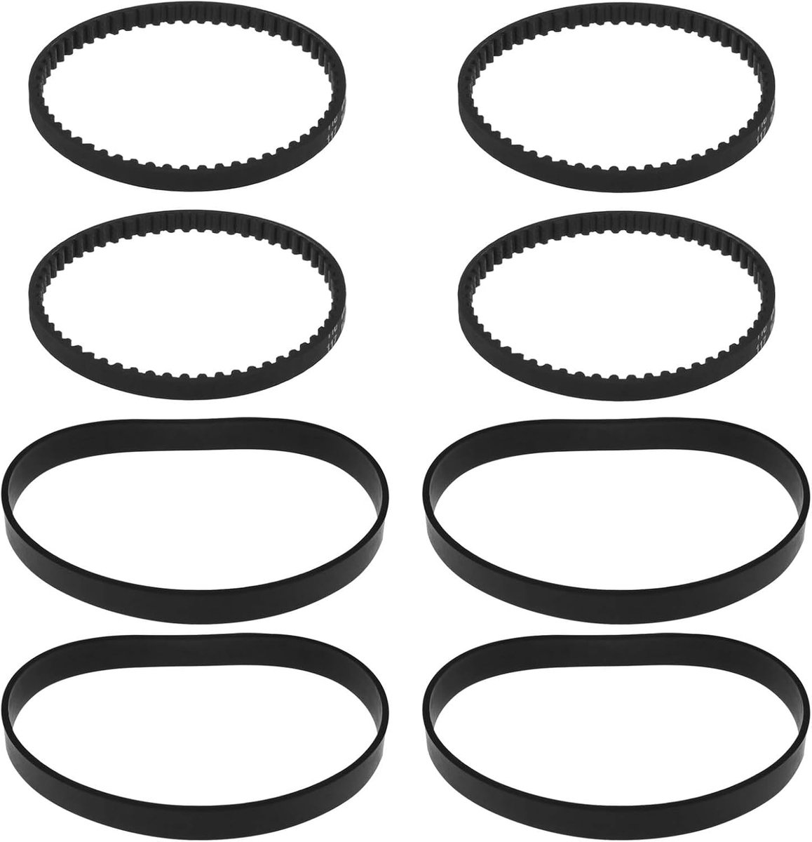 SnelShoppen - 4 Sets Vervangingsriemen voor Stofzuiger Compatibel met Bissell ProHeat 2X - Rubber Riemen voor Pomp en Rolborstel - 0150621 & 2150628