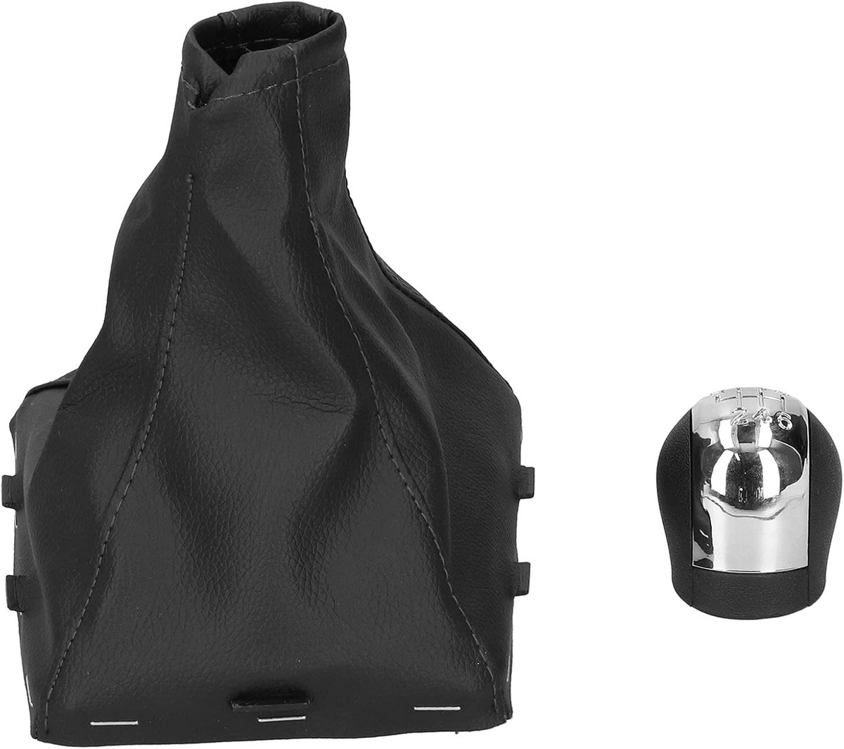 6 Speed Shift Knob, Gear Shift Gear Shift Cover Auto Shift Head With Sleeve Fit For Vauxhall Vectra C/Vectra - ShopVlot